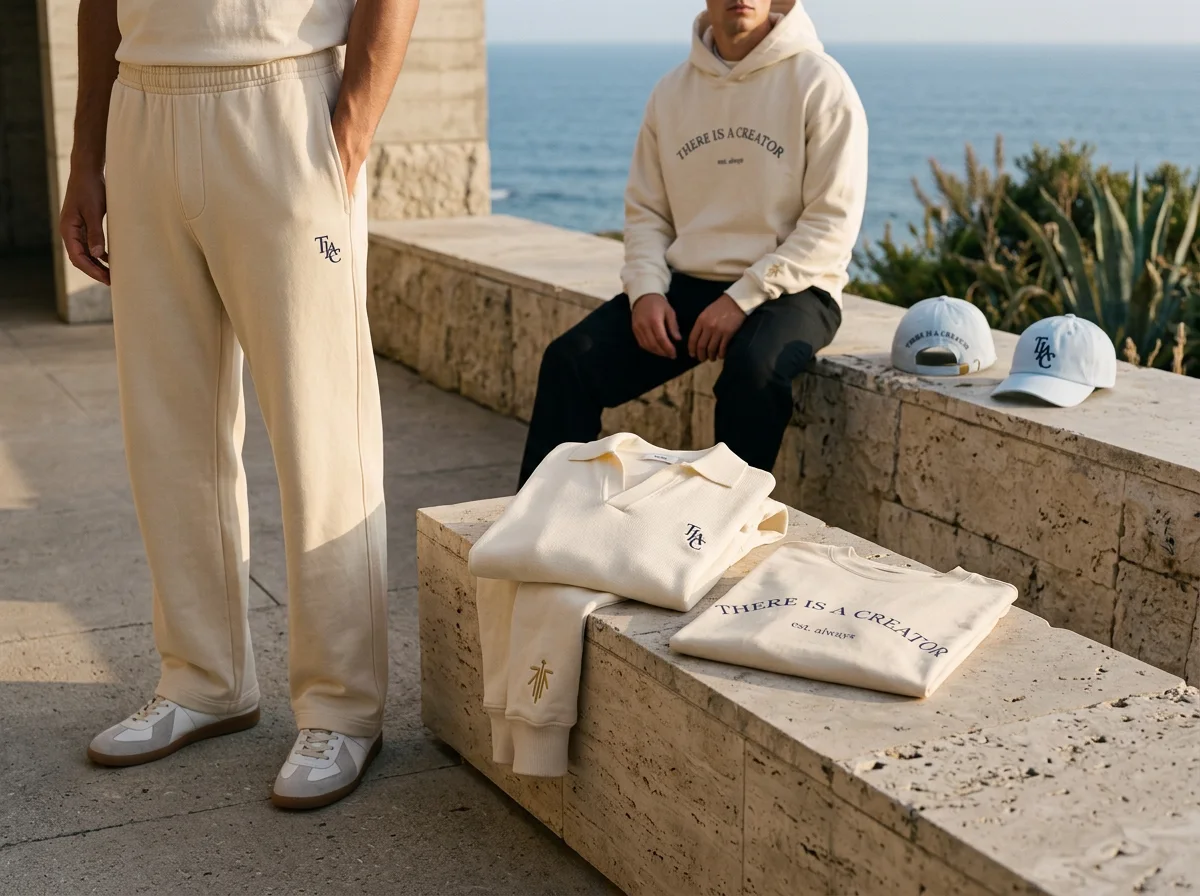 The six-piece TIAC collection photographed on the California coast